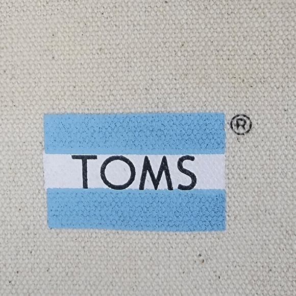Toms Shoes Canvas Drawstring Backpack Tote Tomorrow Is Your Canvas - Picture 4 of 7